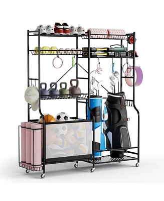 Sports Equipment Organizer for Garage