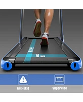 2.25HP 2 in 1 Folding Treadmill with App Speaker Remote Control