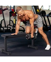 Flat Weight Bench 660 Lbs Heavy Duty Strength Training Bench for Home Gym