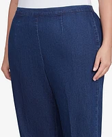 Alfred Dunner Plus Free Spirit Average Length Denim Jeans