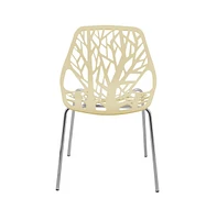 Modern Asbury Dining Chair w/ Chromed Legs