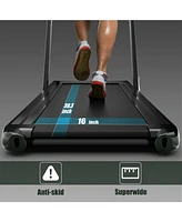 2.25HP 2 in 1 Folding Treadmill with App Speaker Remote Control