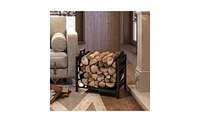 Wood Storage Holder – Sturdy Rack for Firewood and Logs Indoor or Outdoor Use