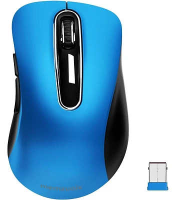 memzuoix 2.4G Portable Wireless Mouse, 1200 Dpi Mobile Optical Cordless Mice with Usb Receiver for Computer, Laptop, Pc, Desktop, MacBook, 5 Buttons