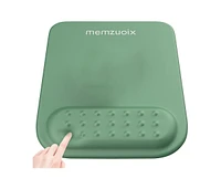 memzuoix Ergonomic Mouse Pad with Wrist Rest Support,Premium Memory Foam Cushioning for Pain Relief, Non-Slip Pu Base Stable Smooth Control