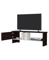 Fm Furniture Rock Point Entertainment Center with a Door and Open Storage