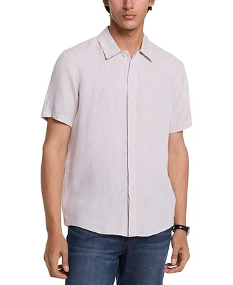 Michael Kors Men's Slim-Fit Yarn-Dyed Linen Shirt