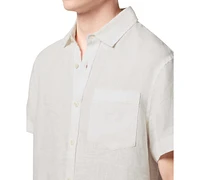 Scotch & Soda Men's Regular-Fit Button-Down Linen Shirt