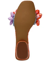 Betsey Johnson Women's Emelia Puffy Floral Slide Sandals