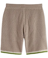 Scotch & Soda Men's Relaxed-Fit Knit Crocheted Shorts