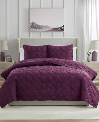 Vcny Home Lucy Pinsonic Diamond 3-Pc. Quilt Set