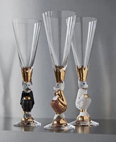 Orrefors Sparkling Devil Champagne Glass