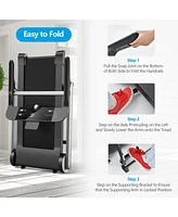 Italian Designed Folding Treadmill with Heart Rate Belt and Fatigue Button