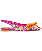 Betsey Johnson Women's Laylah Floral Slingback Flats