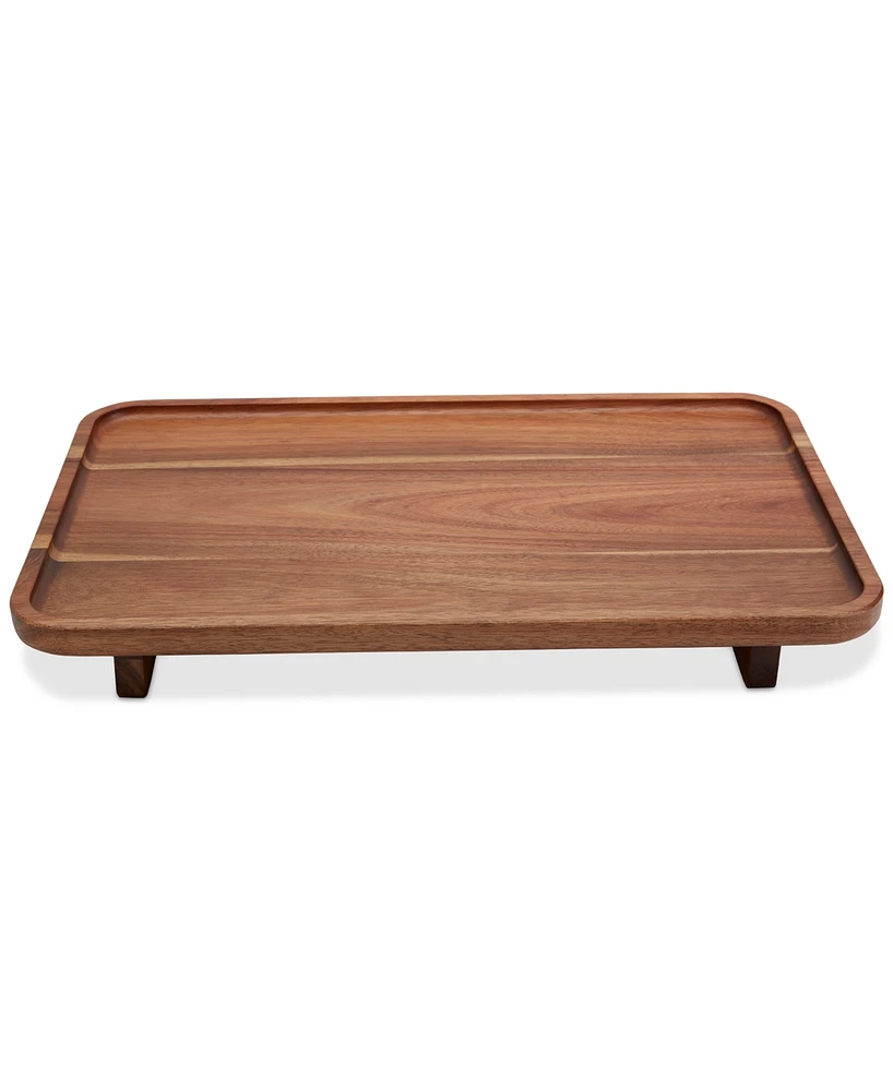 Haven Footed Wooden Serve Board, 17" x 11"