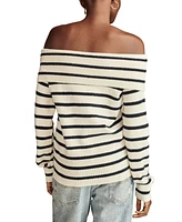 Lucky Brand Women's Off-The-Shoulder Long-Sleeve Sweater