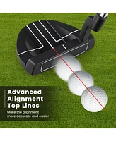 Golf Putter with Headcover 35 Inches Mallet Style Putter Right Handed