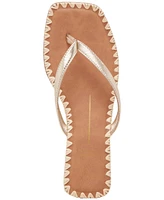 Dolce Vita Women's Barty Whipstitch Thong Low Heel Sandals