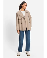 Olsen Women's Cropped Trench