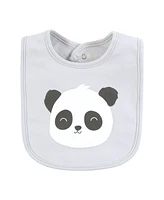 Hudson Baby Cotton Bibs, Rustic Roar, One Size