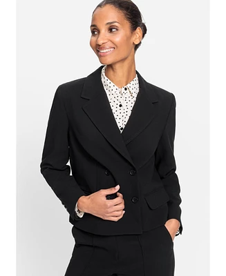 Olsen Cropped Double Breasted Blazer