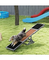 PawHut Wooden Dog Agility Seesaw for Training and Exercise