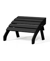 Outdoor Patio Hdpe Adirondack Ottoman Footrest