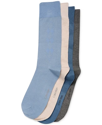 Calvin Klein Men's 4-Pk. Crew Dress Socks