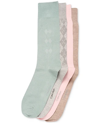 Calvin Klein Men's 4-Pk. Crew Dress Socks