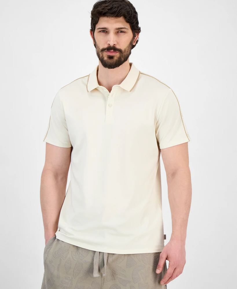 Guess Men's Quattro Crest Short Sleeve Polo Shirt