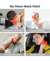 LifePro Red Light Therapy Device – Compact, Rechargeable Neck Pain Relief, Near Infrared Light with Multiple Settings