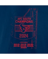 Fanatics Men's Navy Houston Texans 2024 Afc South Division Champions T-Shirt