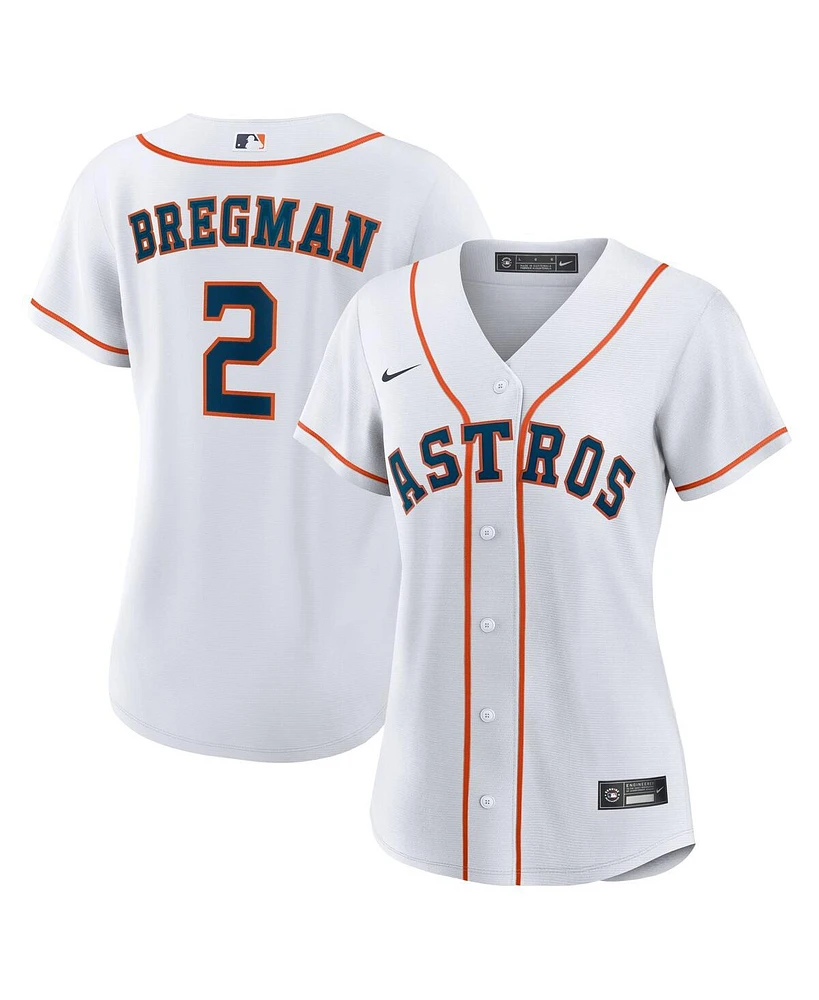 Nike Women's Alex Bregman White Houston Astros Home Replica Player Jersey