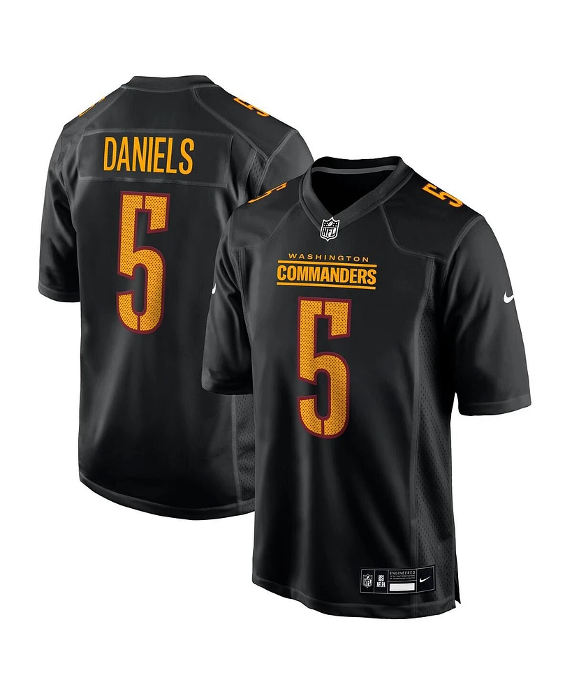 Nike Men's Jayden Daniels Carbon Black Washington Commanders Fashion Jersey