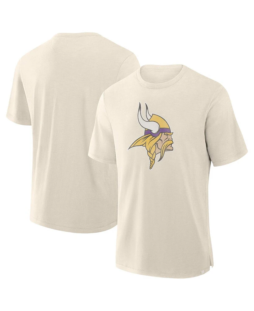 Fanatics Men's Cream Minnesota Vikings Slub T-Shirt