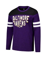 G-iii Sports by Carl Banks Men's Purple/Black Baltimore Ravens Adaptive Hail Mary Long Sleeve T-Shirt