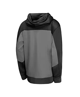 Nike Big Boys and Girls Black/Gray Brooklyn Nets Authentic On-Court Showtime Performance Full-Zip Hoodie