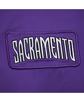 Mitchell & Ness Men's Purple Sacramento Kings Hardwood Classics Nights Team Leader Satin Full-Zip Jacket