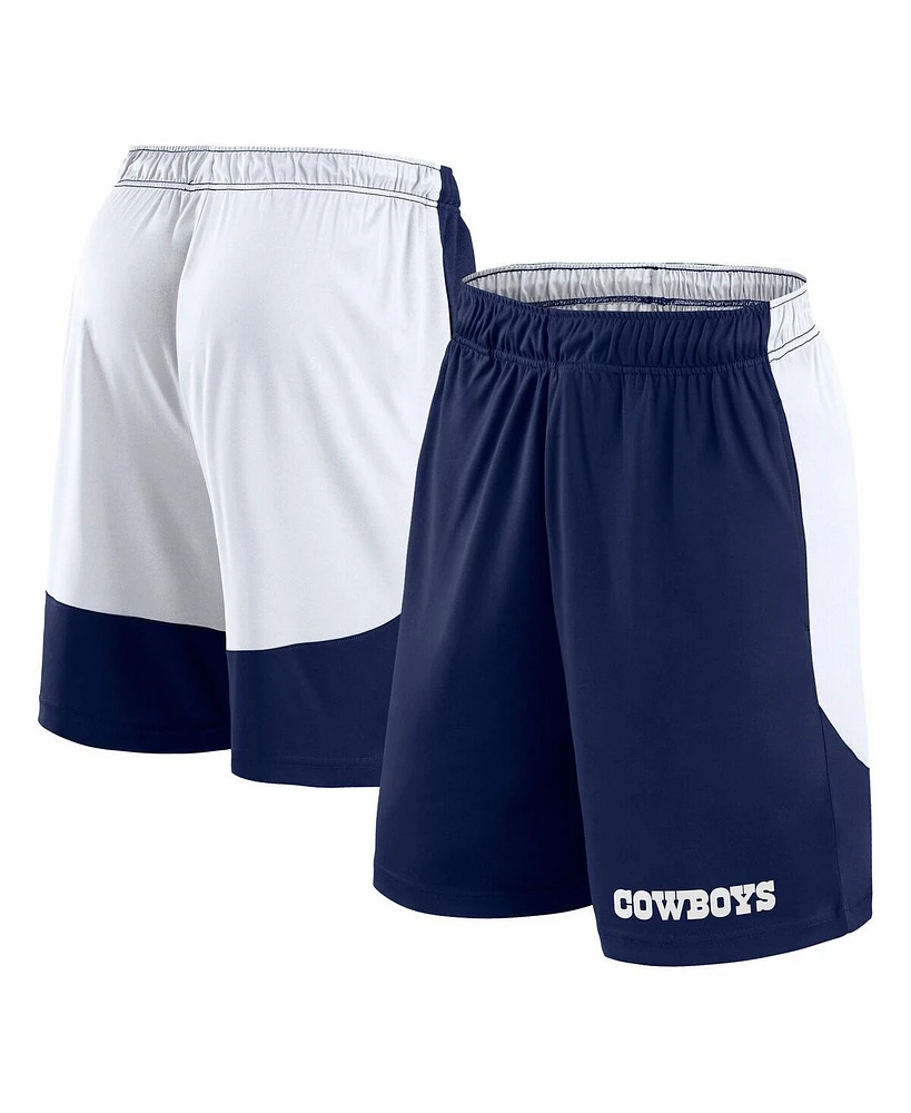 Fanatics Men's Navy/White Dallas Cowboys Launch Shorts