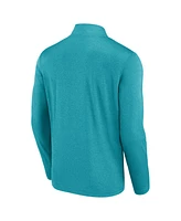 Fanatics Men's Aqua Miami Dolphins Head-to-Head Quarter-Zip Top