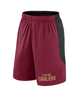 Logo Athletic Men's Wine/Black Cleveland Cavaliers Launch Performance Shorts