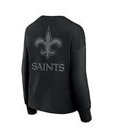 Fanatics Women's Black New Orleans Saints Elements Pullover Sweatshirt