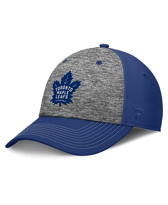 Fanatics Men's Gray/Blue Toronto Maple Leaf's Fundamental Top Shelf 2-Tone Flex Hat