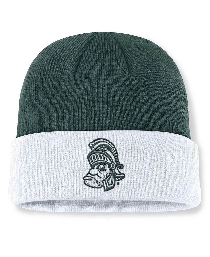 Nike Men's Green/White Michigan State Spartans Legacy Terra Cuffed Knit Hat