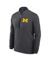 Jordan Men's Anthracite Michigan Wolverines Victory Half-Zip Sweatshirt