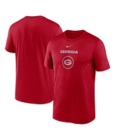 Nike Men's Red Georgia Bulldogs On-Court Basketball Legend Practice Performance T-Shirt