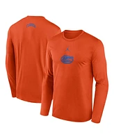 Jordan Men's Orange Florida Gators On-Court Basketball Shootaround Performance Long Sleeve T-Shirt