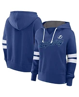 Fanatics Women's Blue Tampa Bay Lightning Seize Fleece Pullover Hoodie