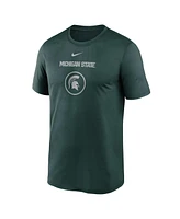 Nike Men's Green Michigan State Spartans On-Court Basketball Legend Practice Performance T-Shirt