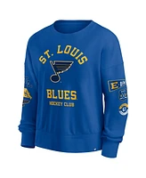 Fanatics Women's Blue St. Louis Blues Go Team Pullover Sweatshirt